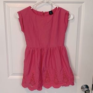 Gap kids pink lace dress